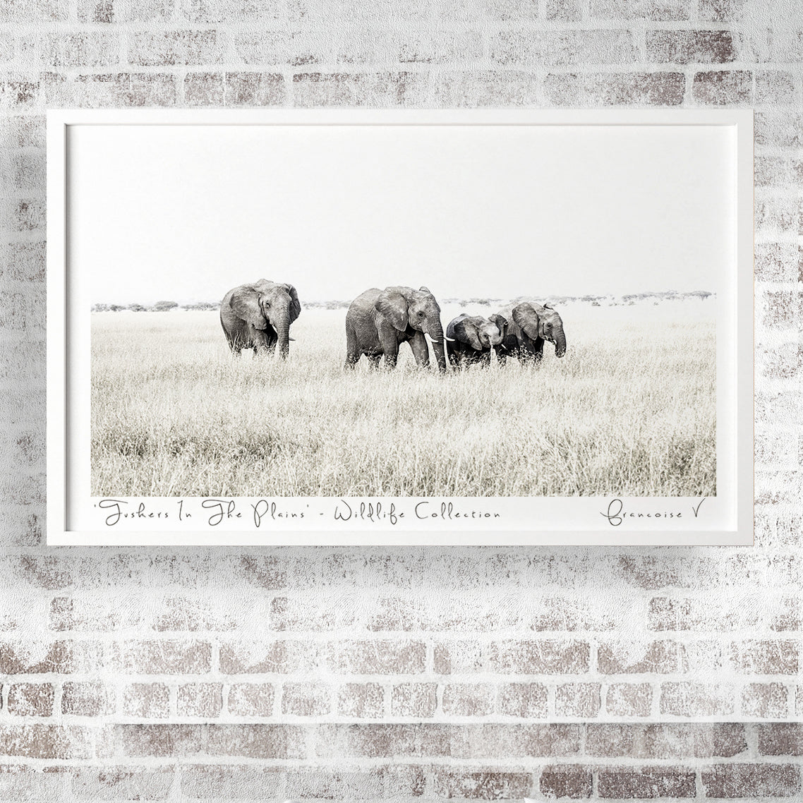 TUSKERS IN THE PLAINS 150 x 90cm